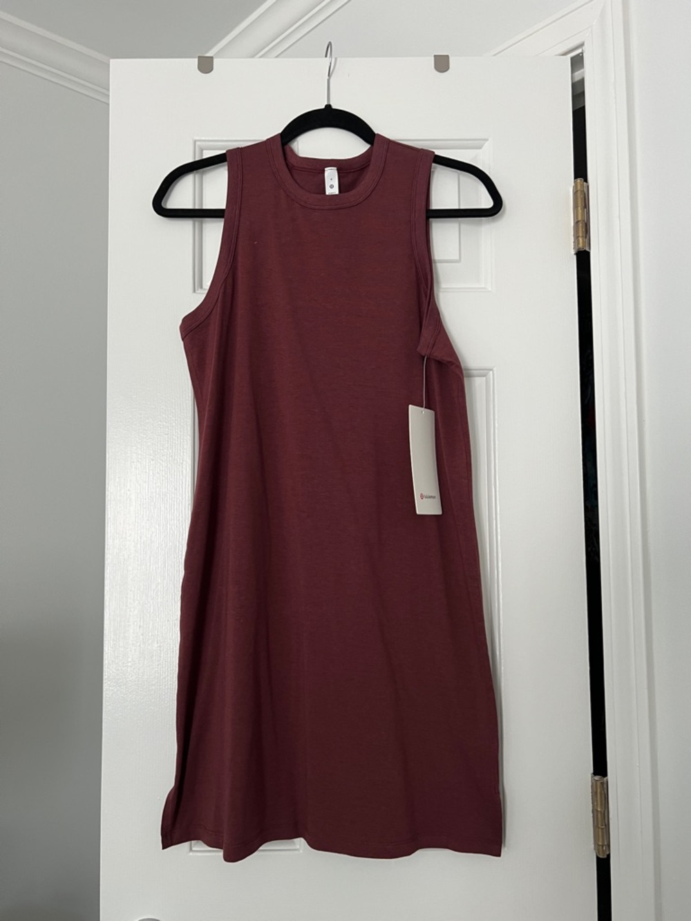 lululemon athletica Sleeveless Midi Dress in Burgundy